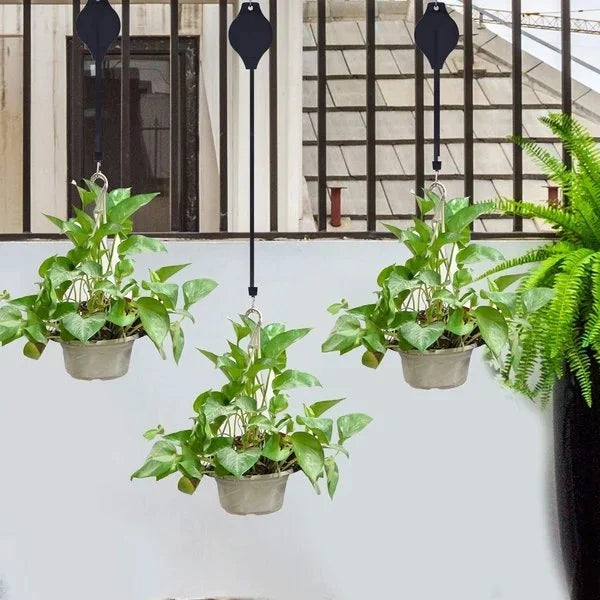 Pflanzenrollen-Set für Gartenkörbe Töpfe, Vogelfutterhäuschen
