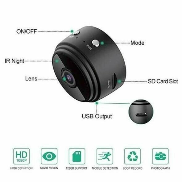 2022 Aktualisiert AI Rauschunterdrückung Mini Wireless Kamera