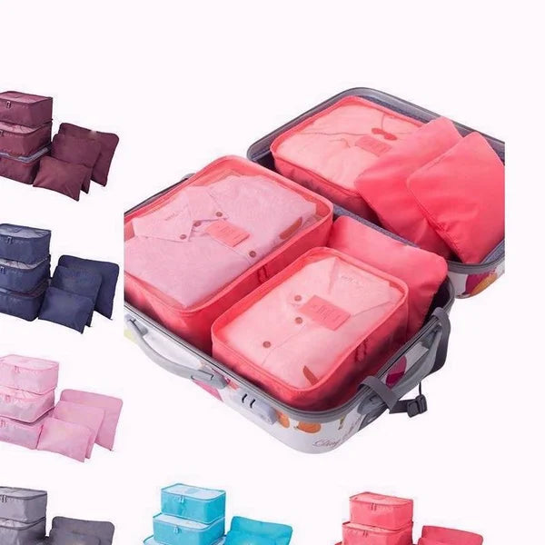 6 Stück tragbare Gepäckwürfel