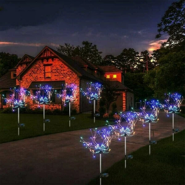 Wasserdichte Solar Garten Feuerwerk Lampe