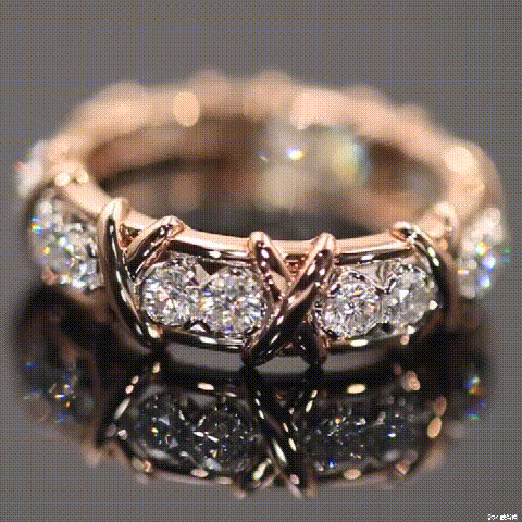 Sterling Silber Kreuz Voll Diamant Ring