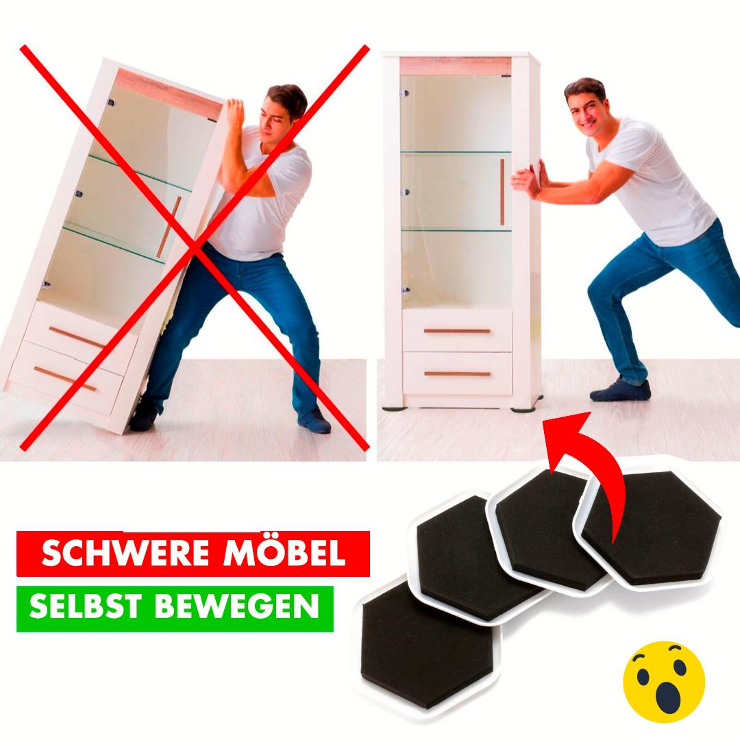 Bewegen & Schieben™ - Möbelgleiter (4 Stück)
