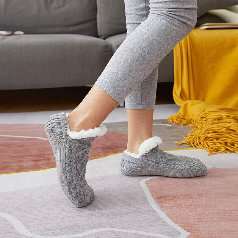 Snuffies™ - Gewebte Samt-Socken Hausschuhe